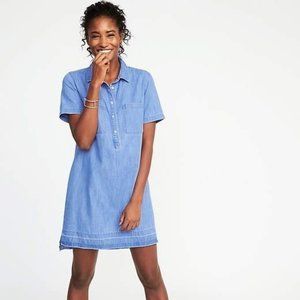 EUC Old Navy Denim Chambray Shirt Dress